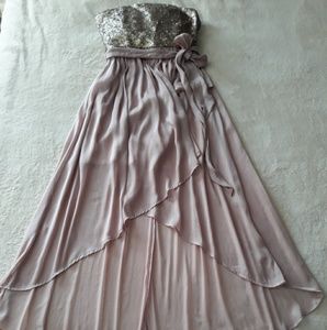 Ya Los Angeles Strapless High/Low Dress